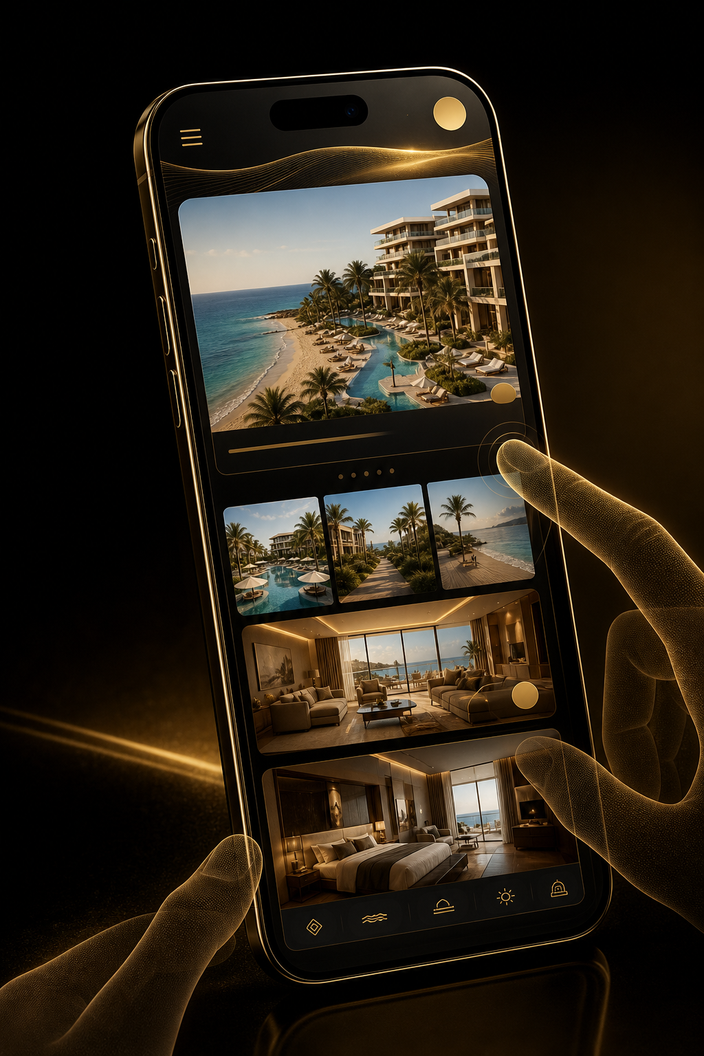 Living Point Property mobile website preview on smartphone